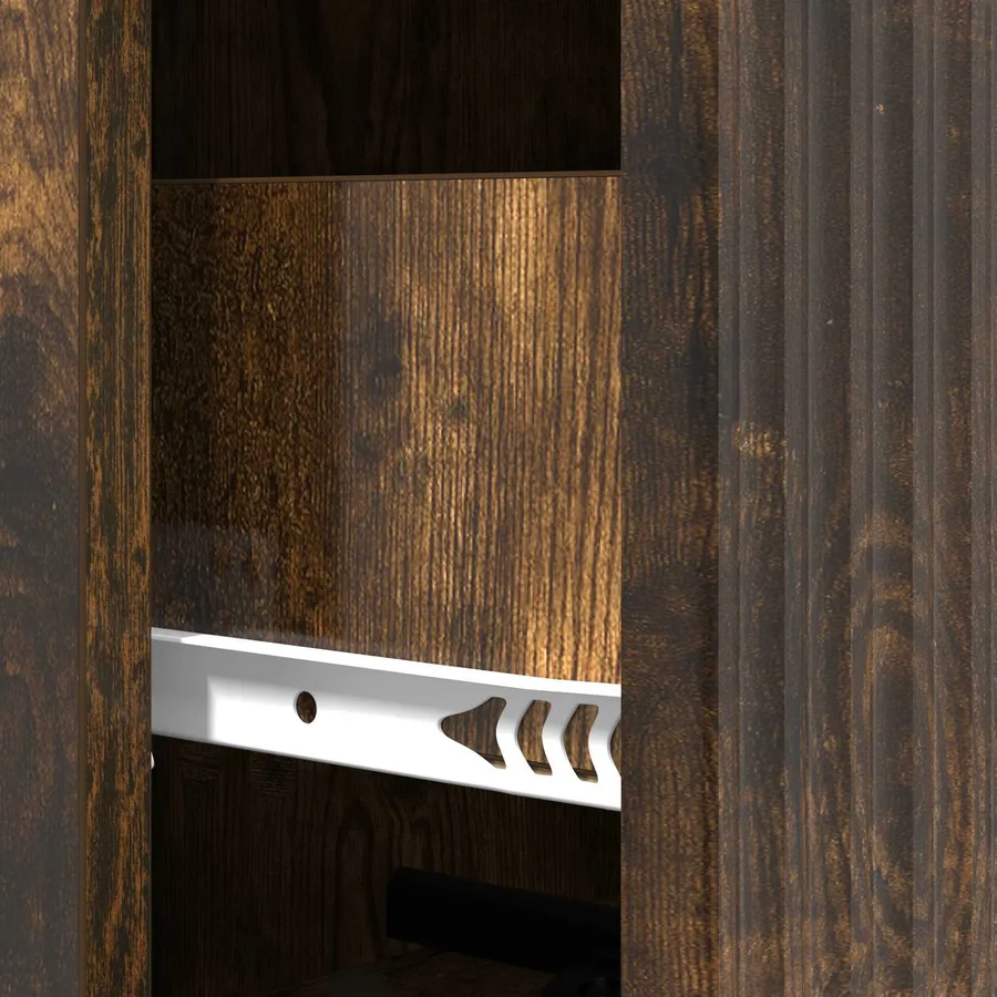 Armoire à tiroirs Chêne fumé 33 x 34,5 x 90 cm - 8
