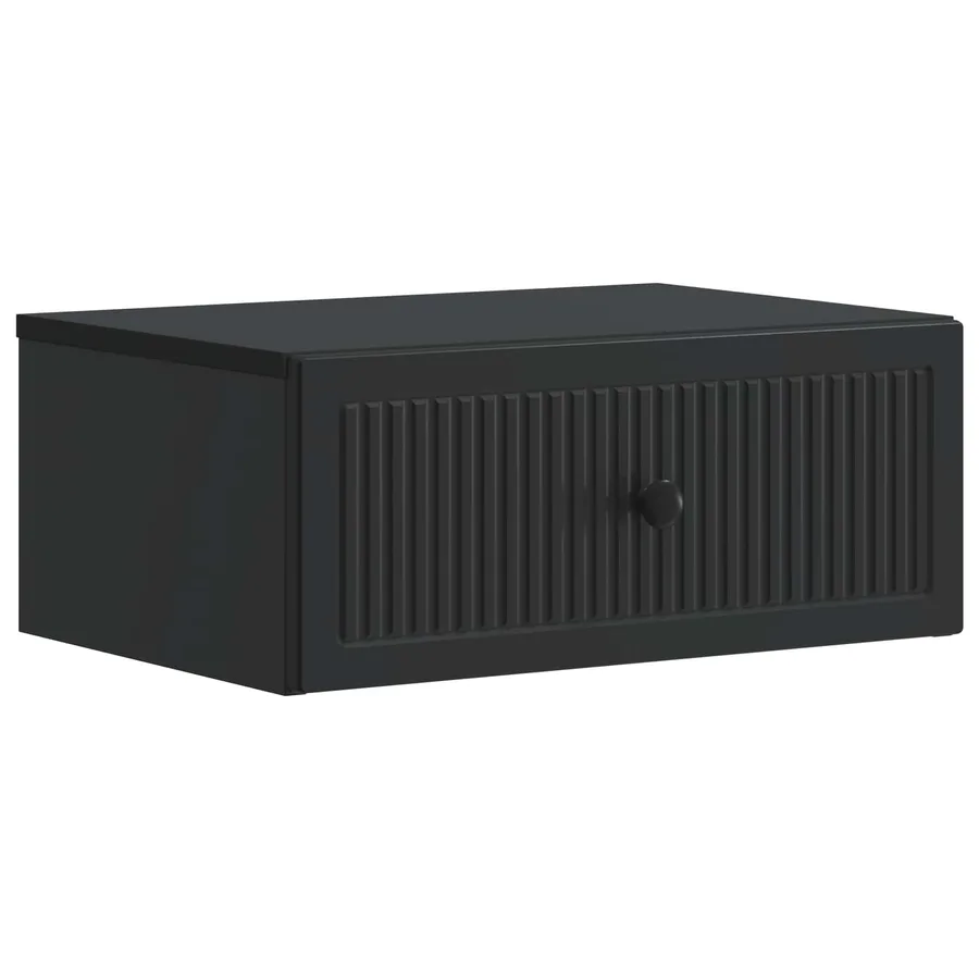 Cabinet de chevet avec tiroir 2 pcs Noir 49 x 34,5 x 20 cm - 5