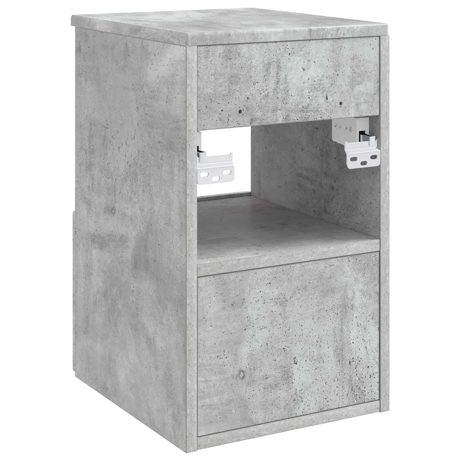 Armoire de salle de bain Gris béton 30 x 35 x 50 cm - 7