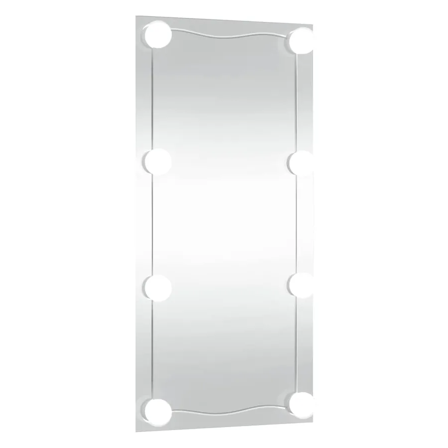Miroir mural avec lumières LED 30x60 cm verre rectangulaire - 4