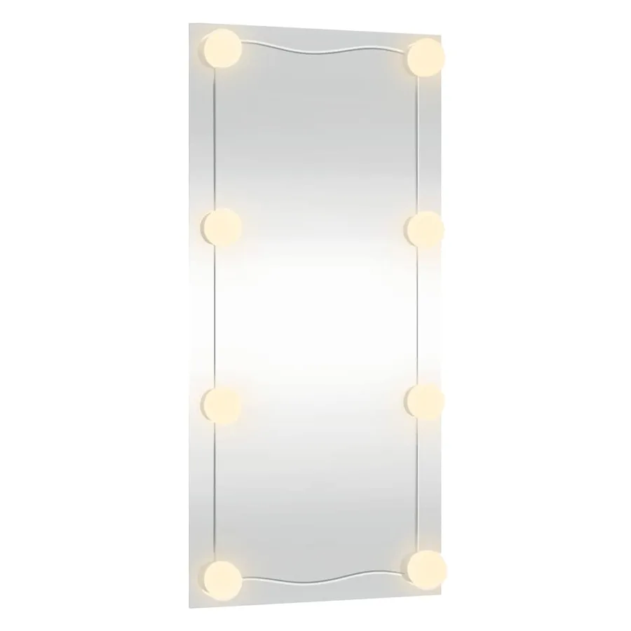 Miroir mural avec lumières LED 30x60 cm verre rectangulaire - 5