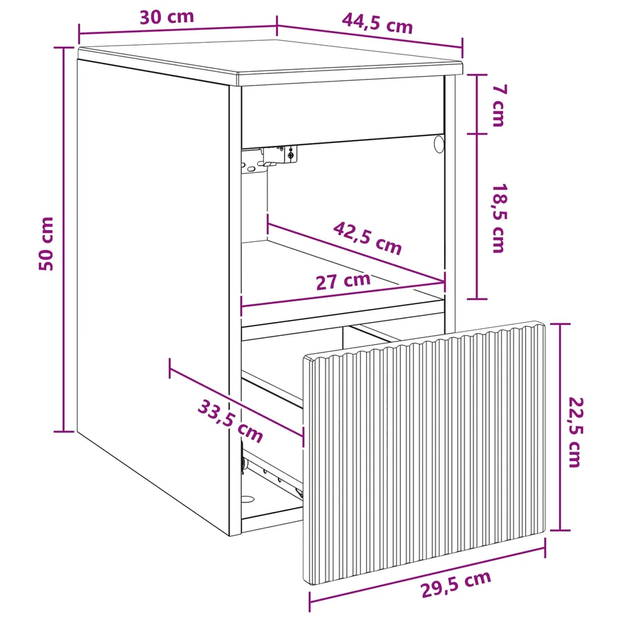 Armoire de salle de bain Blanc 30 x 44,5 x 50 cm - 8
