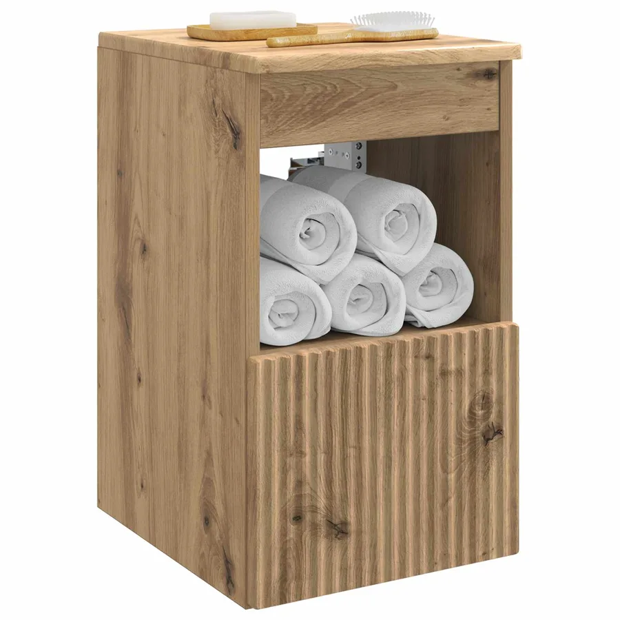 Armoire de salle de bain Chêne artisanal 30 x 35 x 50 cm - 3