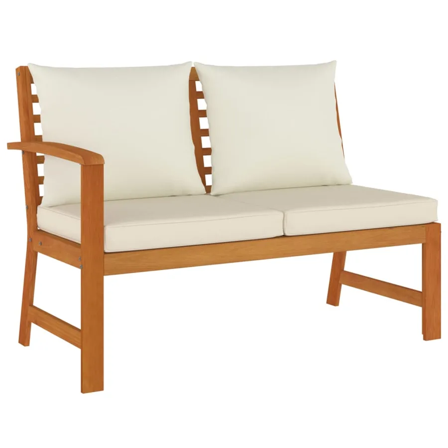 Ensemble à manger de jardin coussins 7 pcs Bois acacia - 4
