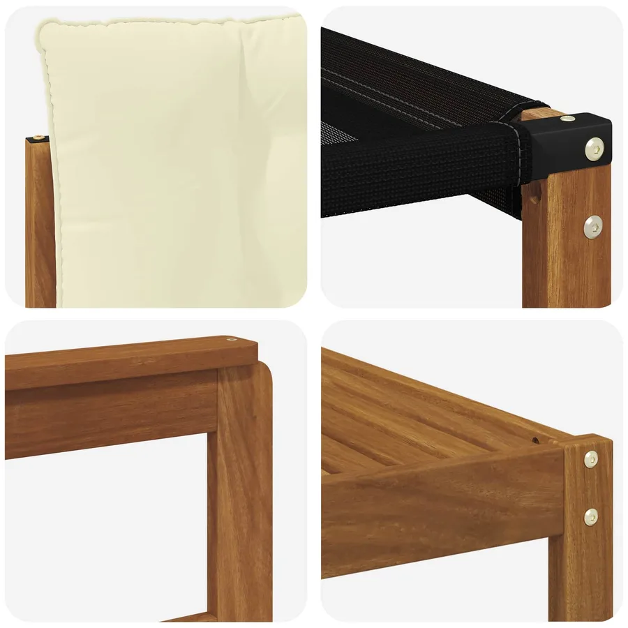 Ensemble de canapés d'extérieur 6 pcs Naturel et Crème - 9