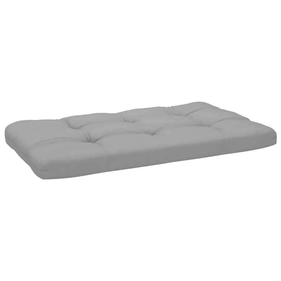 Canapé d'angle palette de jardin Gris Bois de pin imprégné - 4