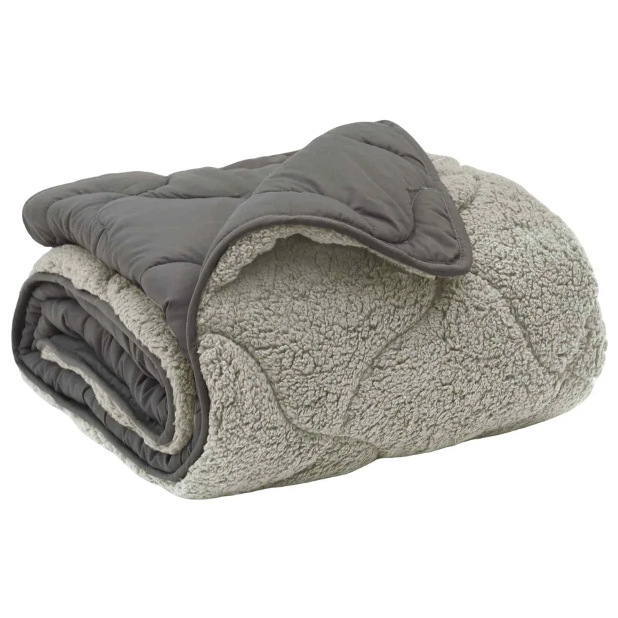 Duvet d'hiver Matelassé Gris clair 200 x 200 cm - 2