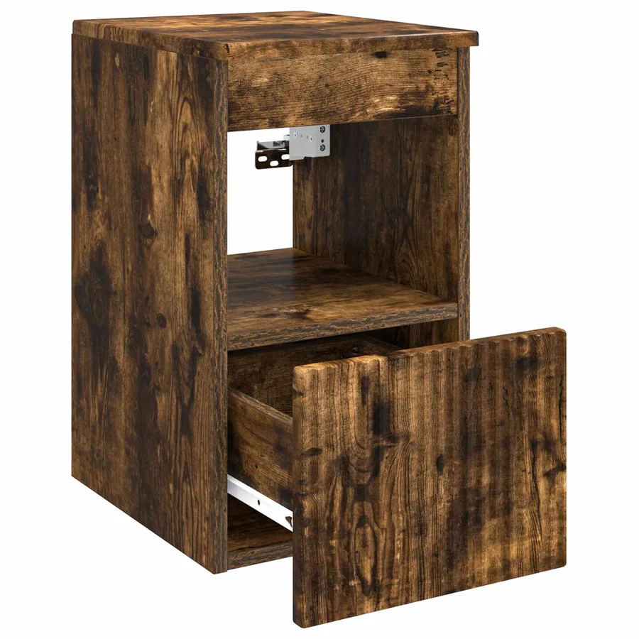 Armoire de salle de bain Chêne fumé 30 x 35 x 50 cm - 5