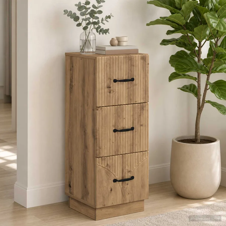 Armoire à tiroirs 33 x 34,5 x 87 cm Bois d'ingénierie