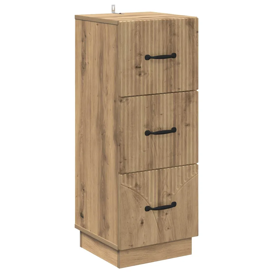 Armoire à tiroirs 33 x 34,5 x 87 cm Bois d'ingénierie - 2