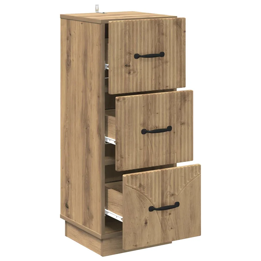Armoire à tiroirs 33 x 34,5 x 87 cm Bois d'ingénierie - 5