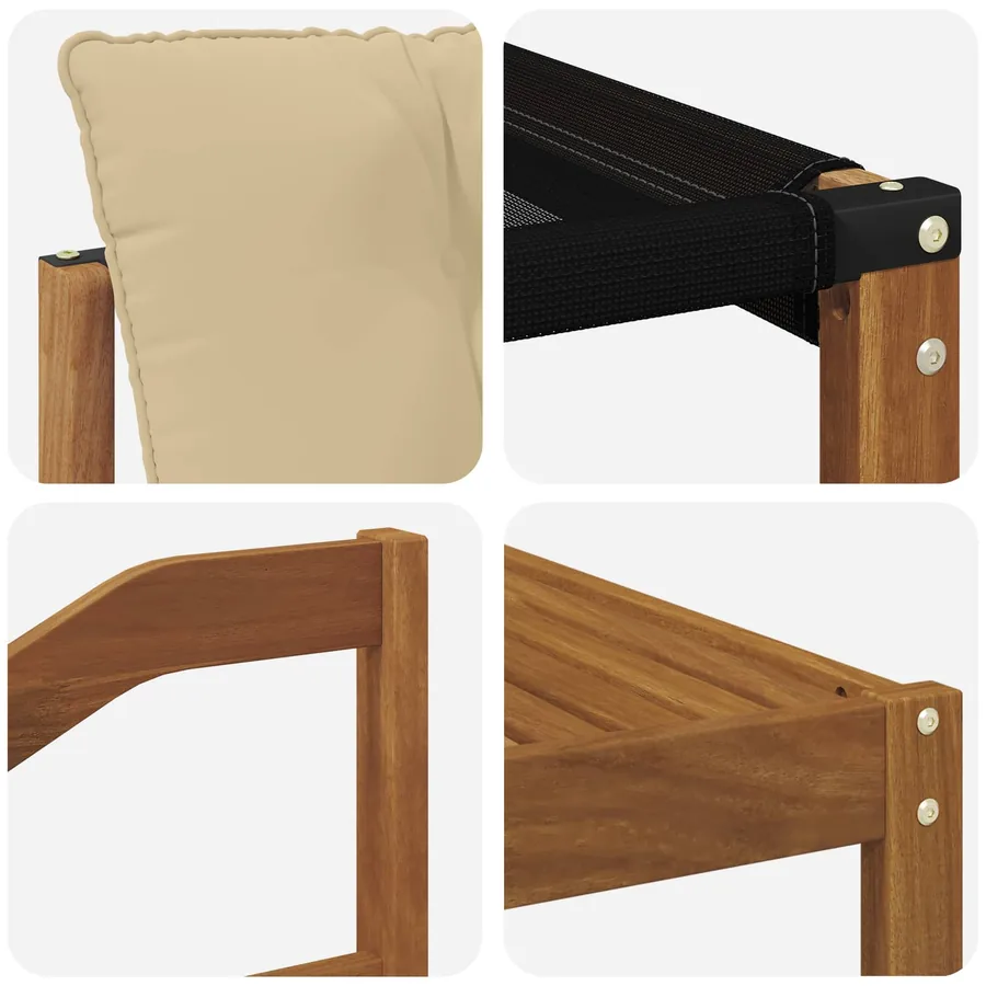 Ensemble de canapés d'extérieur 9 pcs Naturel et Beige - 7