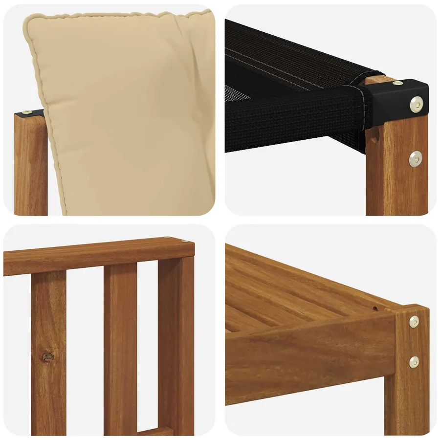 Ensemble de canapés d'extérieur 6 pcs Naturel et Beige - 7