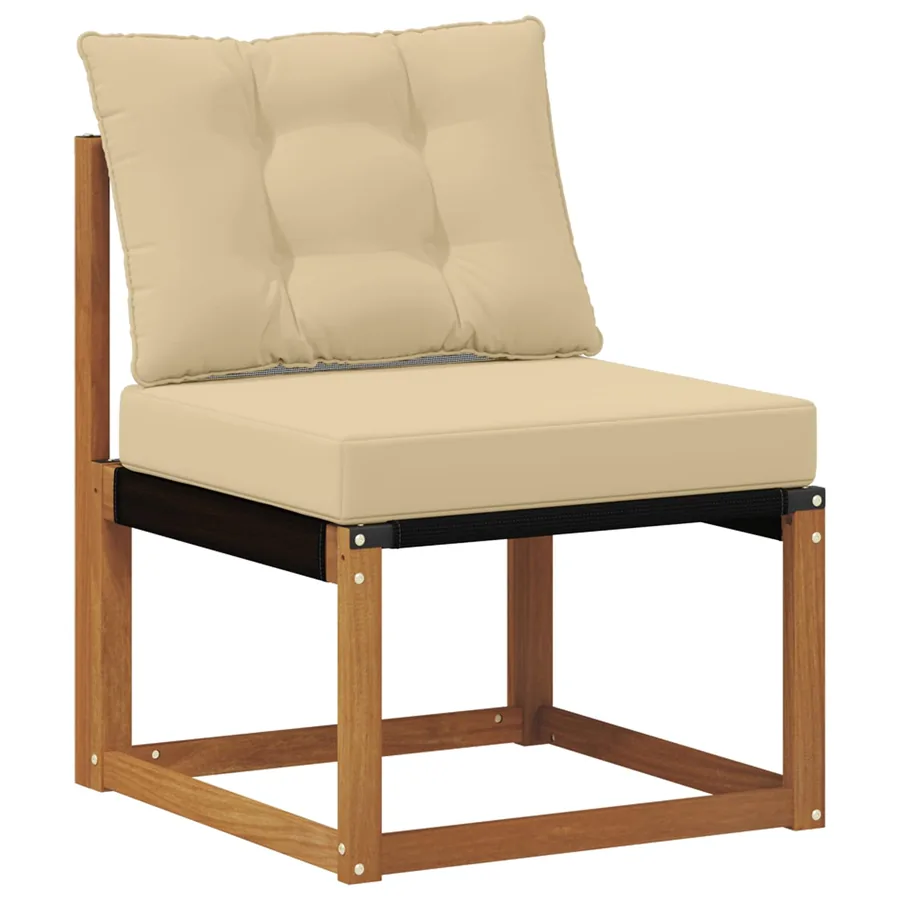 Ensemble de canapés d'extérieur 8 pcs Naturel et Beige - 3