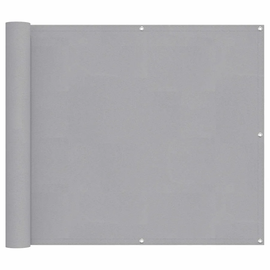 Écran de balcon Gris clair 100 x 600 cm Tissu Oxford - 2