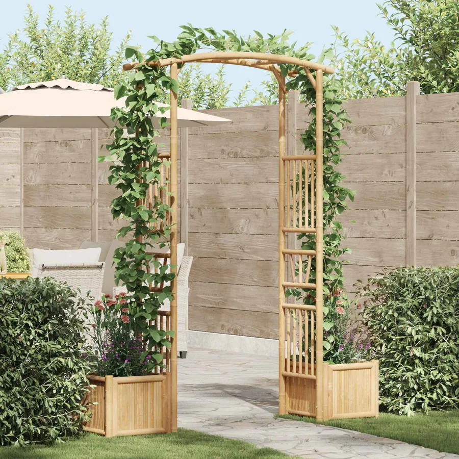 Arche de jardin Naturel 177 x 40 x 205 cm Bambou
