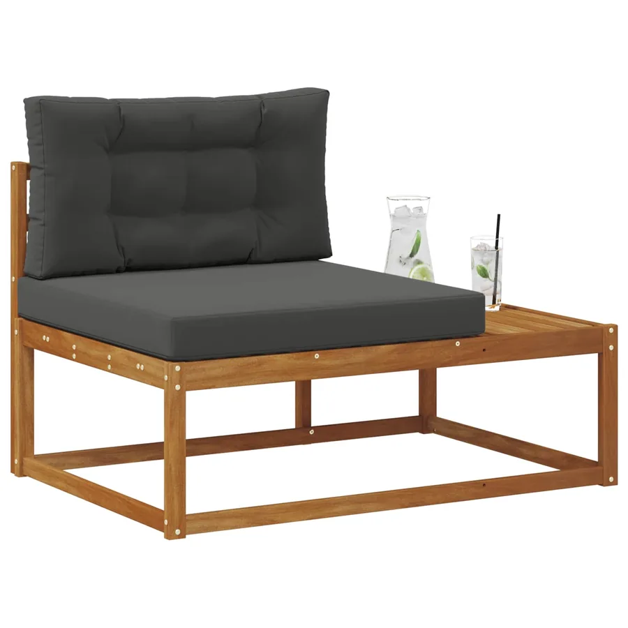 Canapé d'extérieur extrémité Naturel 115 x 83 x 73 cm - 3