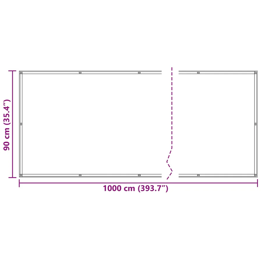 Écran de balcon Bordeaux 90 x 1000 cm Oxford alu enduit de PU - 7