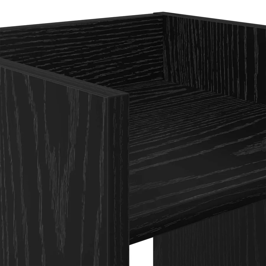 Support de Plante Chêne Noir 30 x 30 x 60 cm Bois d’ingénierie - 9