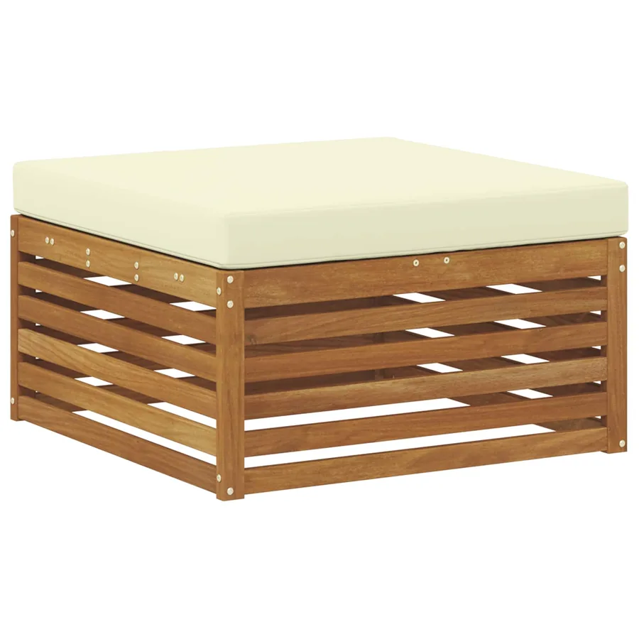 Ensemble de canapés d'extérieur 6 pcs Naturel et Crème - 4