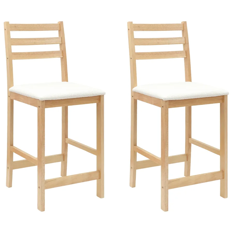 Chaises de salle à manger 2 pcs Naturel 40 x 47,5 x 99,5 cm - 2