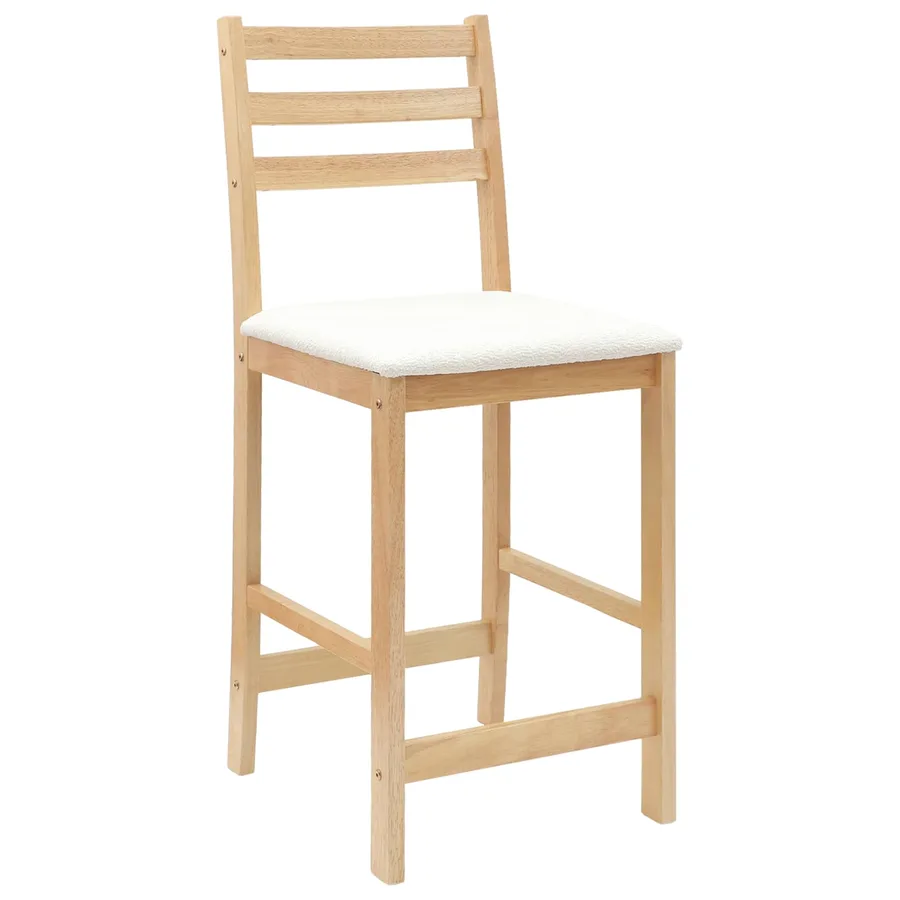 Chaises de salle à manger 2 pcs Naturel 40 x 47,5 x 99,5 cm - 4