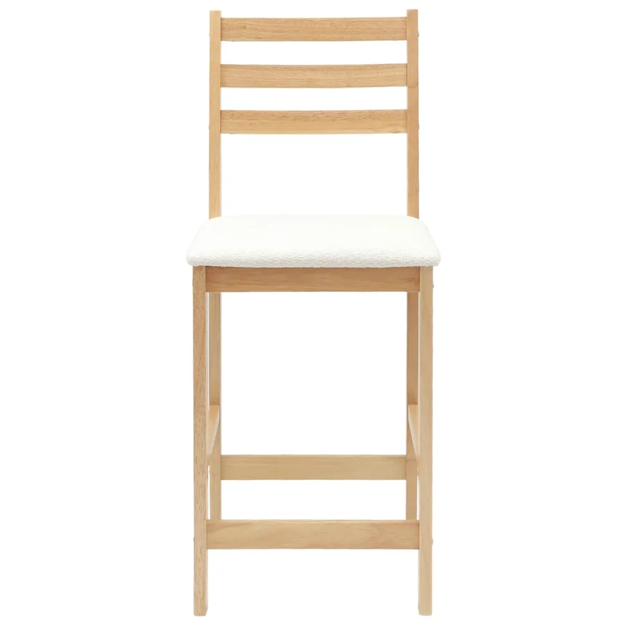 Chaises de salle à manger 2 pcs Naturel 40 x 47,5 x 99,5 cm - 5