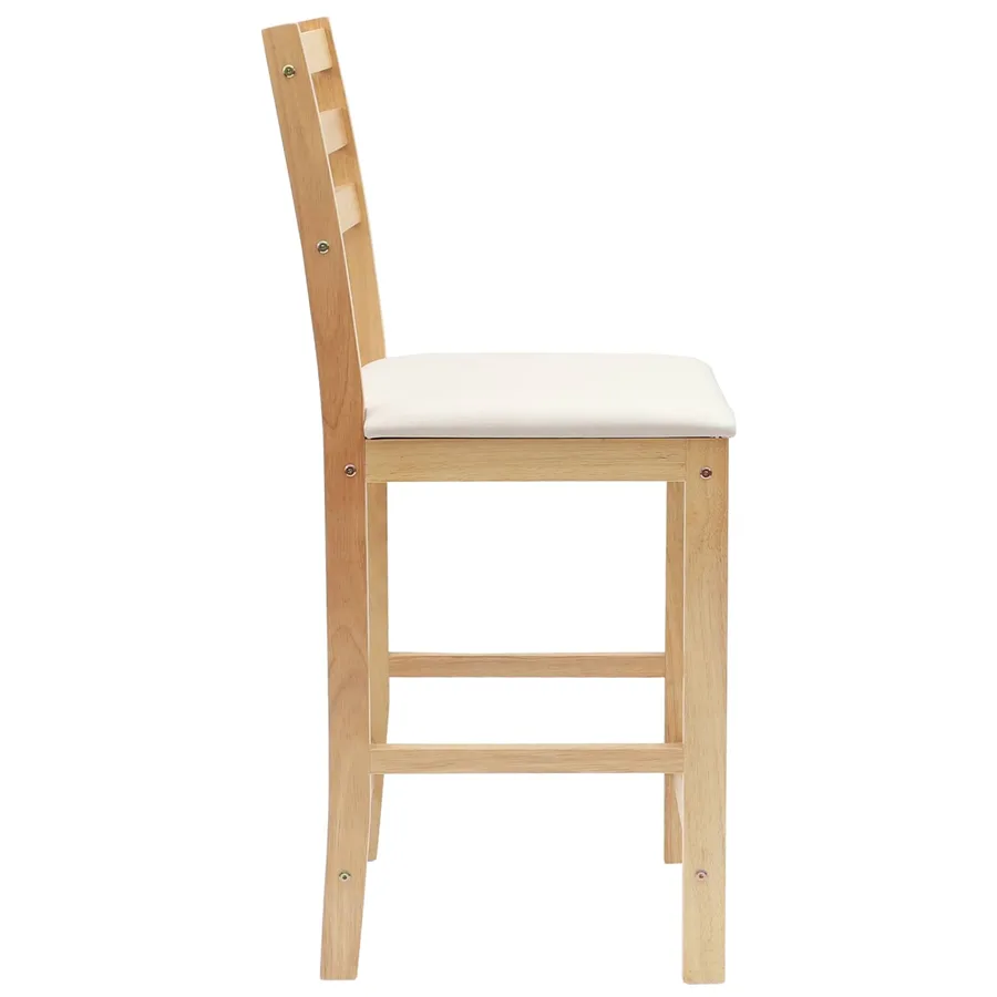 Chaises de salle à manger 2 pcs Naturel 40 x 47,5 x 99,5 cm - 6