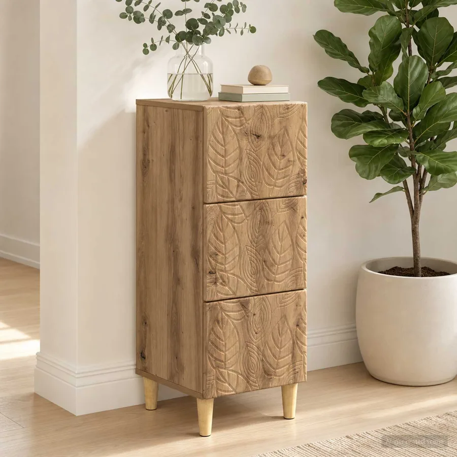 Armoire à tiroirs 33 x 34,5 x 90 cm Bois d'ingénierie - 3