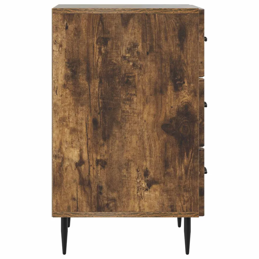 Cabinet de chevet avec tiroir Chêne fumé 43 x 41 x 66,5 cm - 6