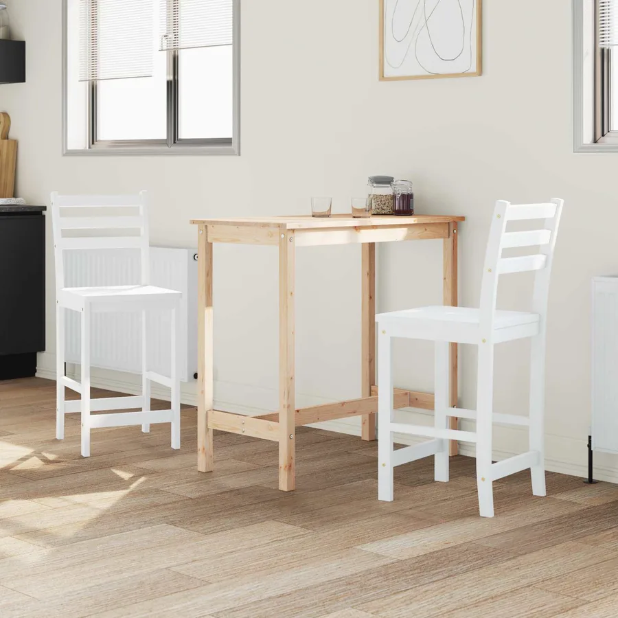 Chaises de salle à manger 2 pcs Blanc 40 x 47,5 x 99,5 cm - 3