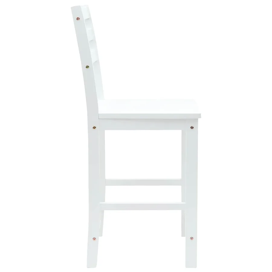 Chaises de salle à manger 2 pcs Blanc 40 x 47,5 x 99,5 cm - 6