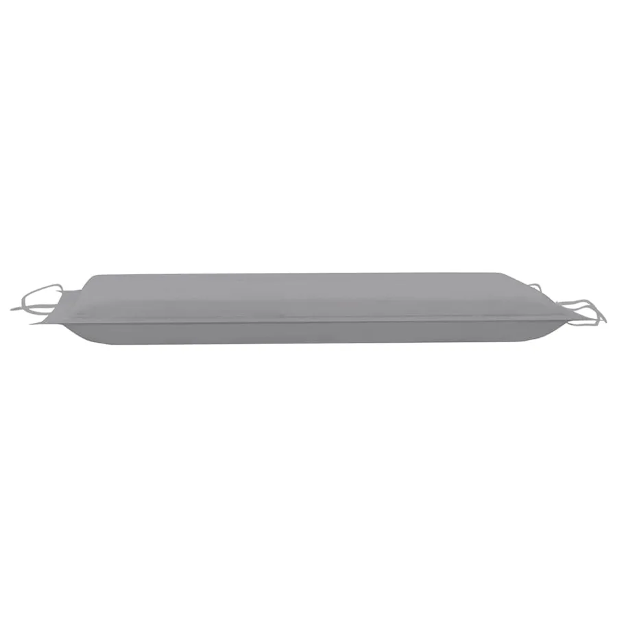 Chaise longue à bascule avec coussin Bois de teck solide - 16