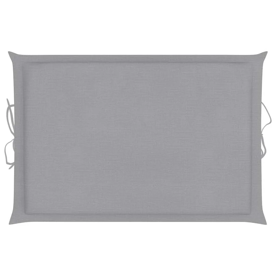 Chaise longue à bascule avec coussin Bois de teck solide - 17