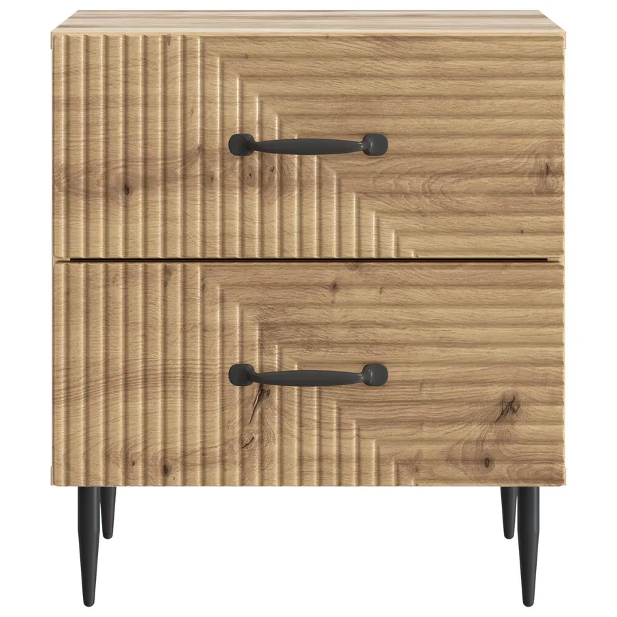 Cabinet de chevet Chêne artisanal 43 x 34,5 x 47,5 cm - 5