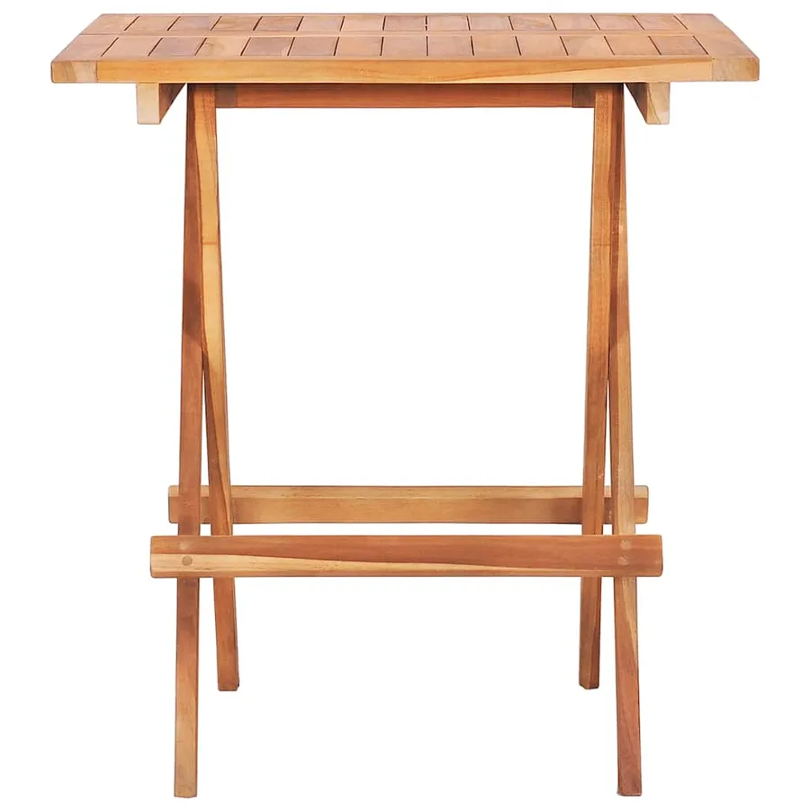 Ensemble de bistro 3 pcs avec coussins anthracite Bois de teck - 9