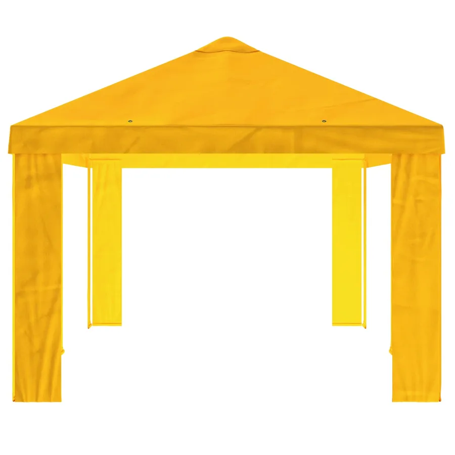 Housse de Gazebo 6 x 3 m Jaune Polyester 190 gsm - 4