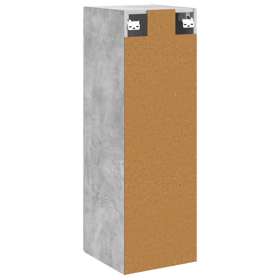 Cabinet de Salle de Bain Mural Gris béton 33 x 34,5 x 60 cm - 5