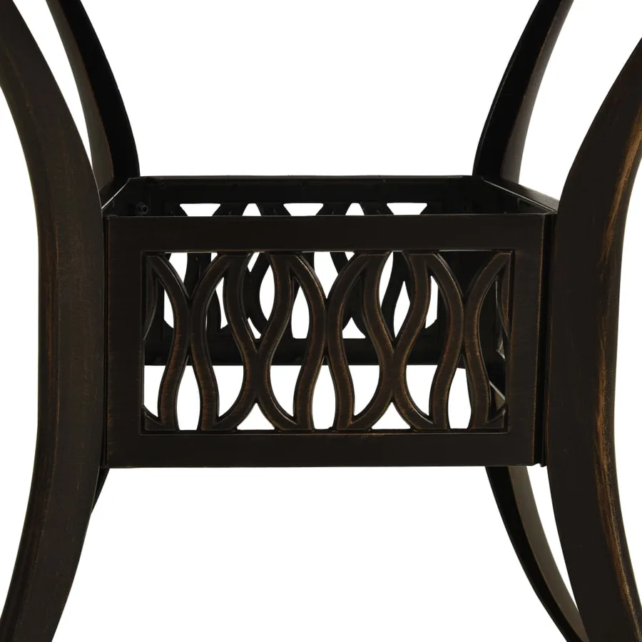 Ensemble de bistro 3 pcs Aluminium coulé Bronze - 12