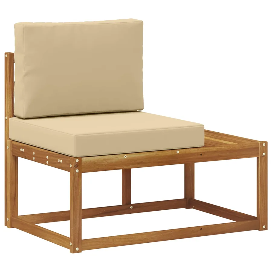 Ensemble de canapés d'extérieur 6 Pièce Naturel et Beige - 6
