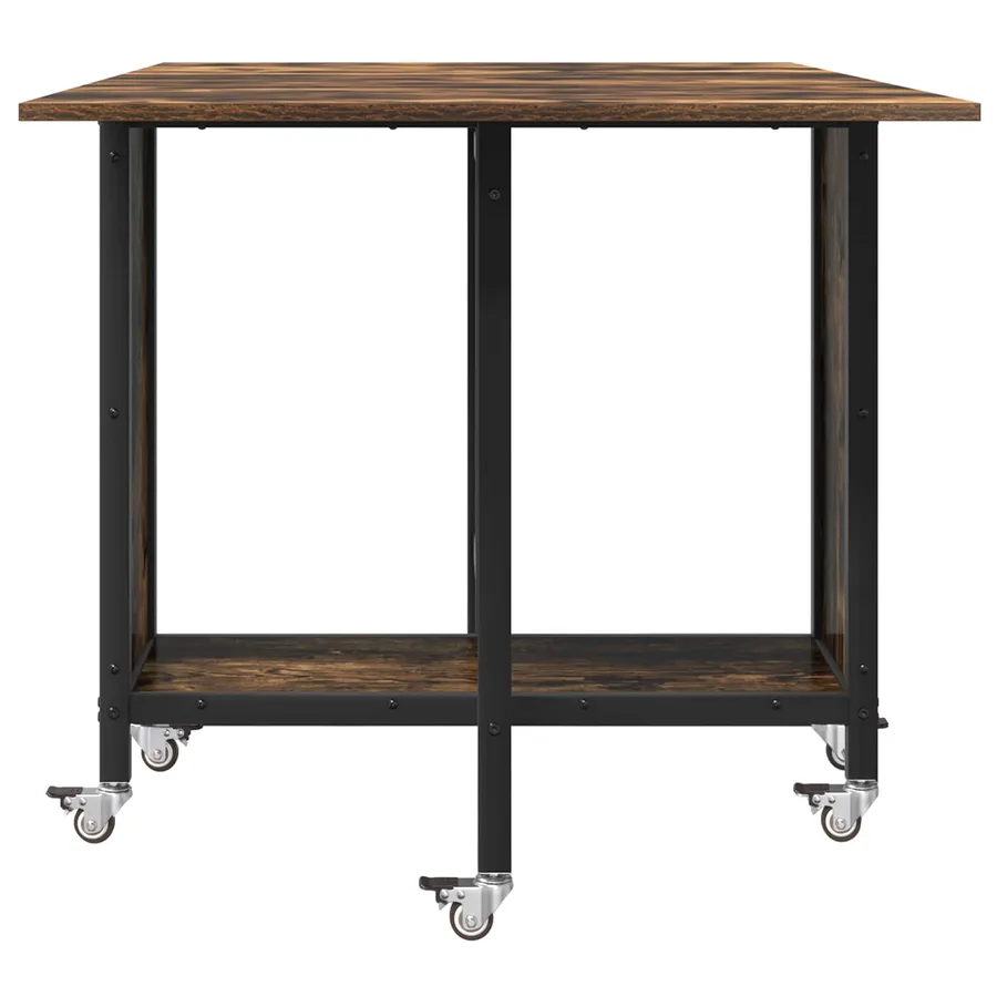 Table à manger pliante avec roulettes 130 x 80 x 76,5 cm - 6