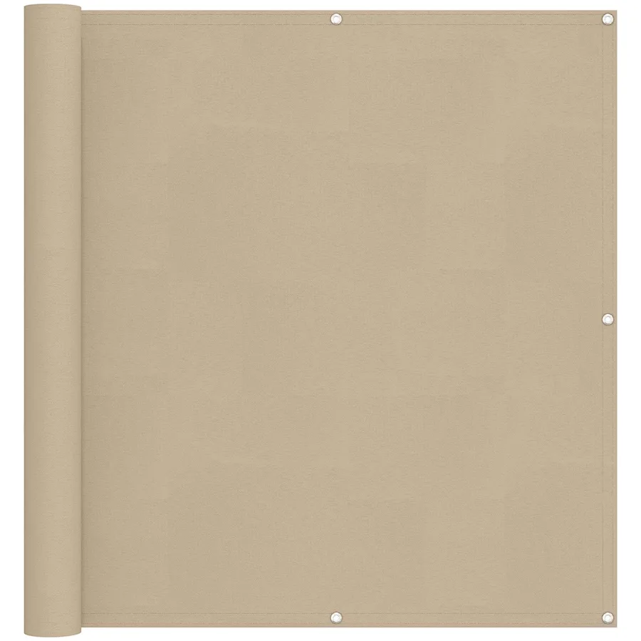 Écran de balcon Beige 110 x 800 cm Tissu Oxford - 2