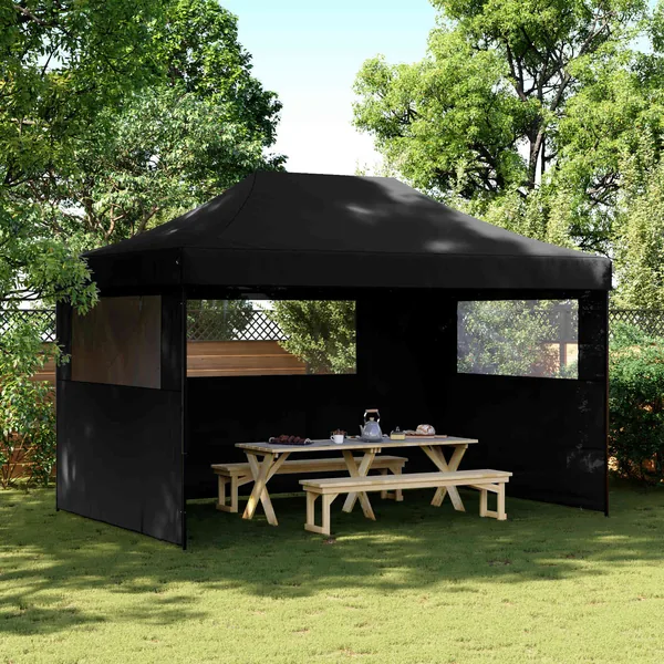 Tente de fête Noir 292 x 440 x 315 cm Tissu Oxford