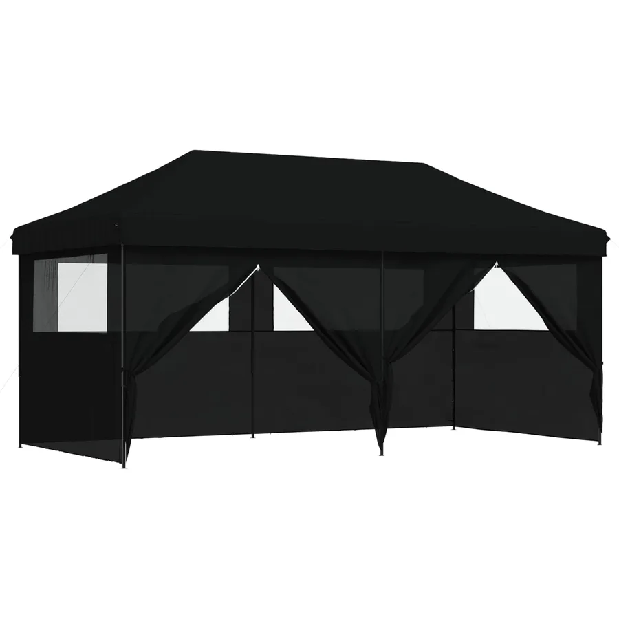 Tente de fête Noir 292 x 580 x 315 cm Tissu Oxford - 2