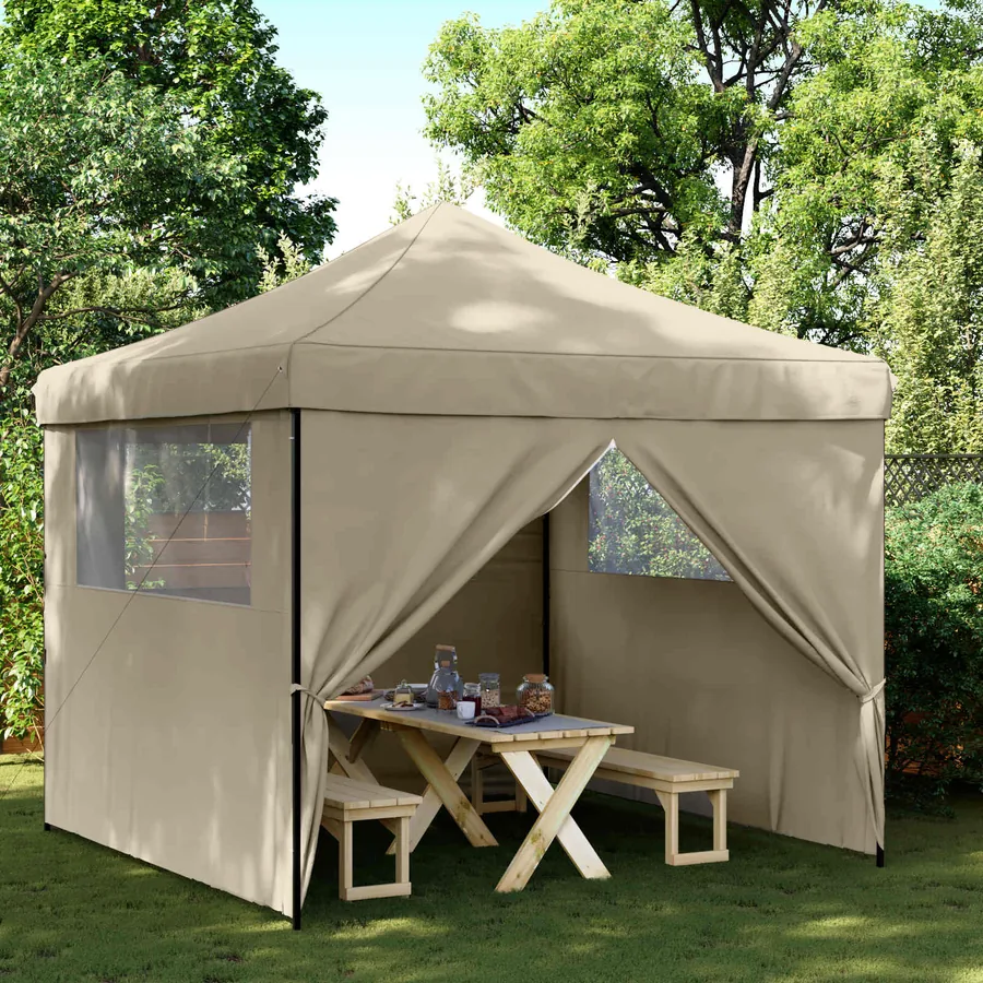 Tente de fête Taupe 292 x 292 x 315 cm Tissu Oxford