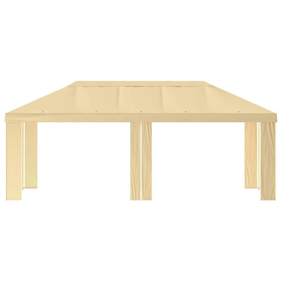 Housse de Gazebo 6 x 3 m Crème Polyester 190 gsm - 3