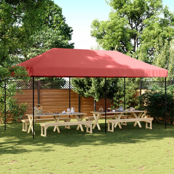 Tente de fête Bordeaux 292 x 580 x 315 cm Tissu Oxford