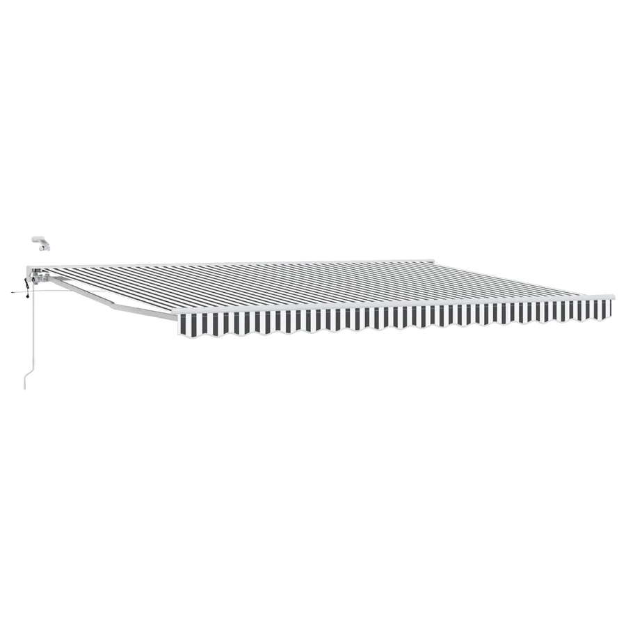 Auvent rétractable électrique Anthracite et blanc 4,5 × 3,5 m - 2