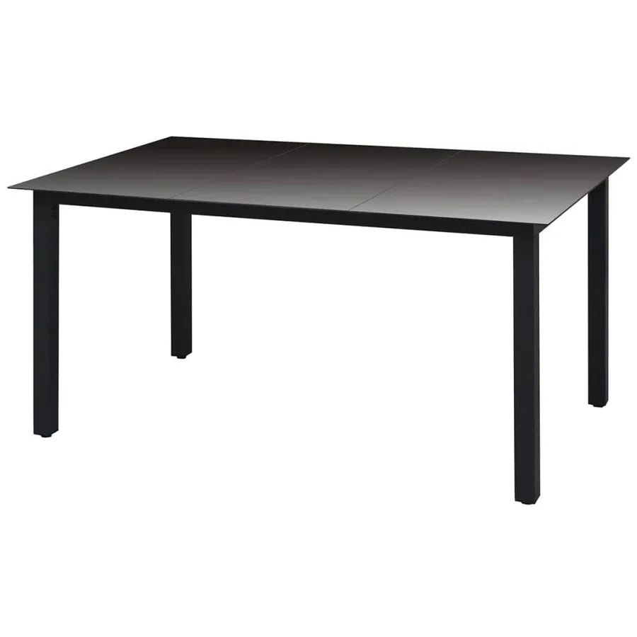 Ensemble à manger de jardin coussins 7pcs Résine tressée Gris - 8