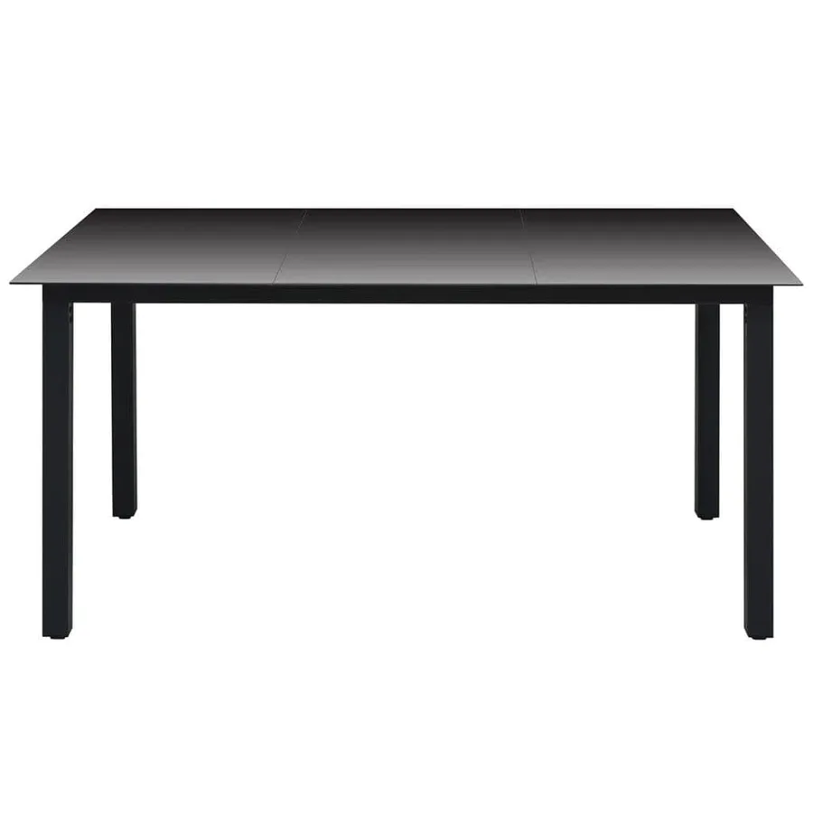 Ensemble à manger de jardin coussins 7pcs Résine tressée Gris - 9